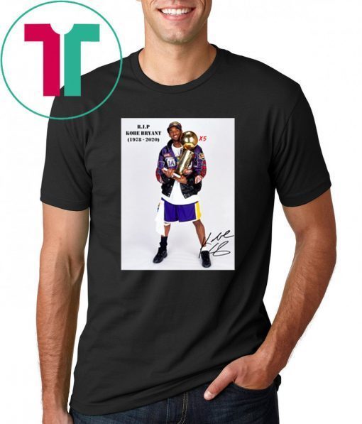 Mens Rip Kobe Bryant 1978 2020 Shirt