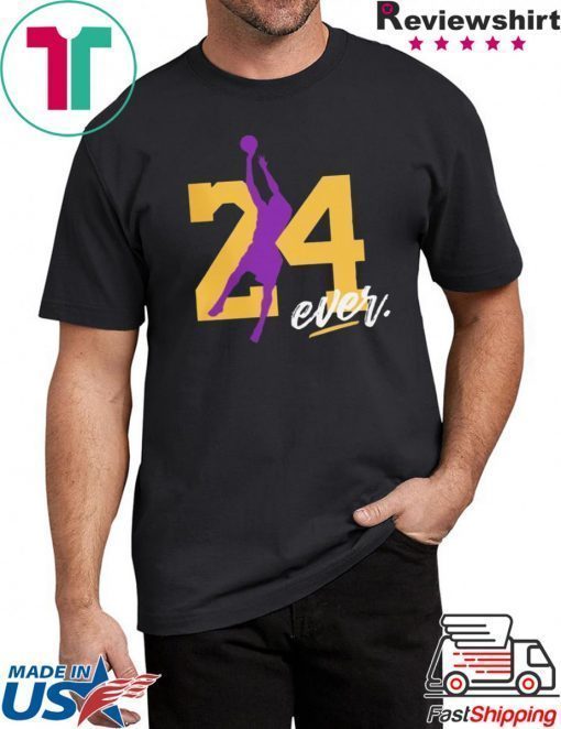 RIP KOBE BRYANT 24 FOREVER T-SHIRT