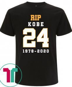 Rip Kobe Bryant 24 Memorial Rest In Peace T-Shirt