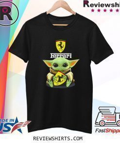 Star Wars Baby Yoda hug Ferrari Shirt