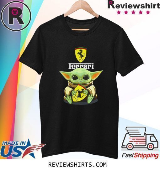 Star Wars Baby Yoda hug Ferrari Shirt