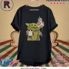 The Mandalorian Baby Yoda hug Sad Porg shirt
