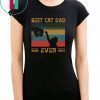 Vintage Best Cat Dad Ever Bump Cat Lover Gifts Shirt