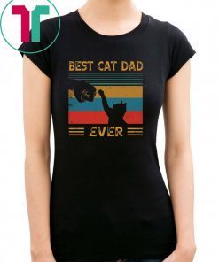 Vintage Best Cat Dad Ever Bump Cat Lover Gifts Shirt