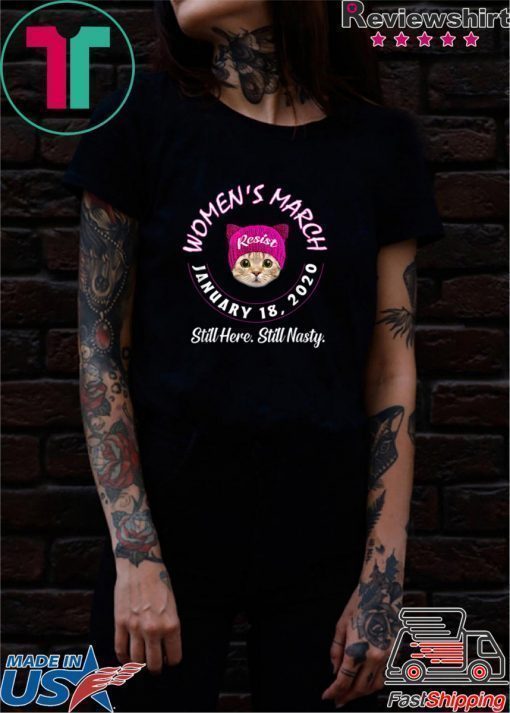 Women's March 2020 Cat Hat T-Shirt