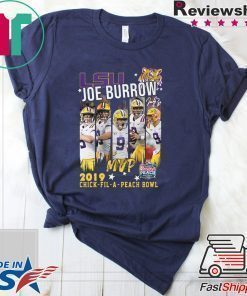 LSU joe burrow 2019 heisman trophy winners signature shirt