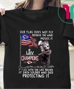 Baby Groot Hug Kansas City Chiefs Super Bowl Champions 2019 Shirt