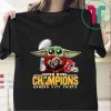 Baby Yoda Hug Kansas City Chiefs LIVE Super Bowl Champions Shirt