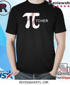 Baseball Pi-tcher Math Funny Pi Day Shirt