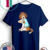 Beagle Tattoos I Love MOM Sitting Funny Gift Mother's Day Unisex T-Shirt
