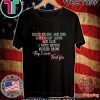 Blood stains are red ultraviolet lights are blue T Shirt