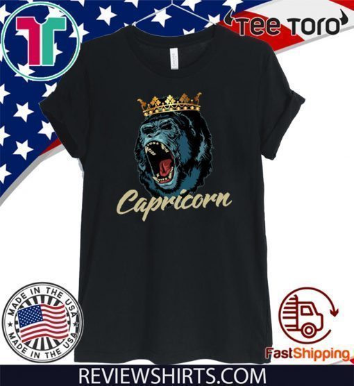 Capricorn Queen Gorilla Zodiac 2020 T-Shirt