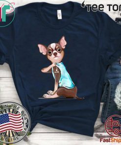 Chihuahua Tattoos I Love MOM Sitting Mother's Day Gift 2020 T-Shirt