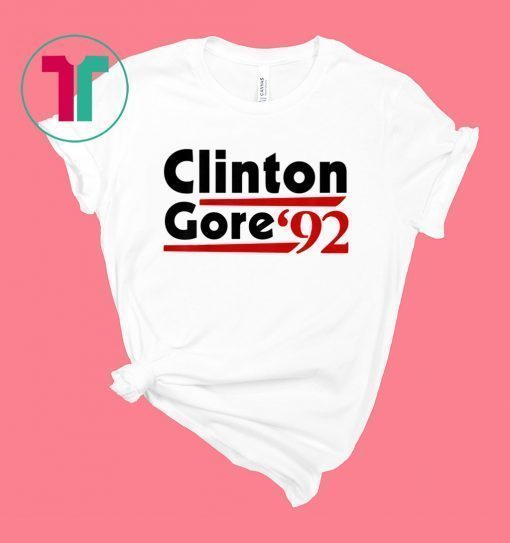 Clinton Gore 92 Democratic Election Vintage Political T-Shirt