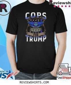 Cops For Trump 2020 Thin Blue Line US Flag Police Shirt