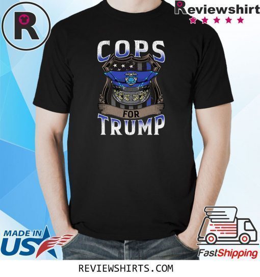 Cops For Trump 2020 Thin Blue Line US Flag Police Shirt