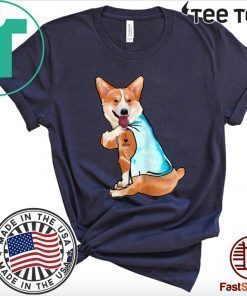 Corgi Tattoos I Love MOM Sitting Funny Gift Mother's Day 2020 T-Shirt