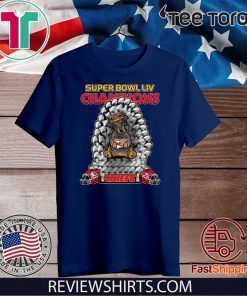 Daschund Iron Throne Super Bowl LIV Champions Chiefs 2020 T-Shirt