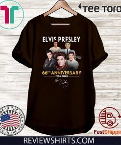 Elvis Presley 66th Anniversary 1975 – 2020 signatures Shirts