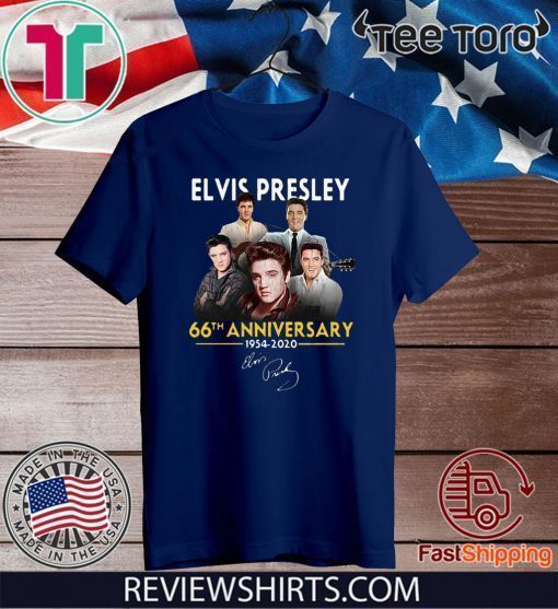 Elvis Presley 66th Anniversary 1975 – 2020 signatures Shirts