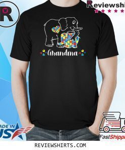Grandma Bear Support Autism Awareness Day T-Shirt