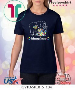 Grandma Bear Support Autism Awareness Day T-Shirt