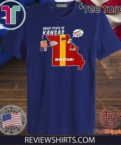 Great State of Kansas Missouri Anti Donald Trump 2020 T-Shirt