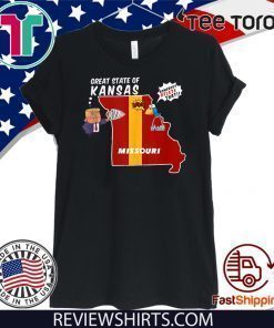 Great State of Kansas Missouri Anti Donald Trump 2020 T-Shirt