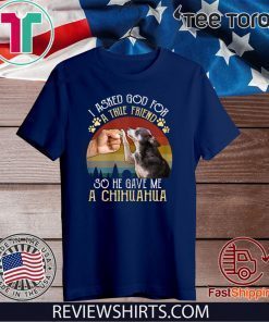 I Asked GOD For True Friend He Sent Me Chihuahua T-Shirt
