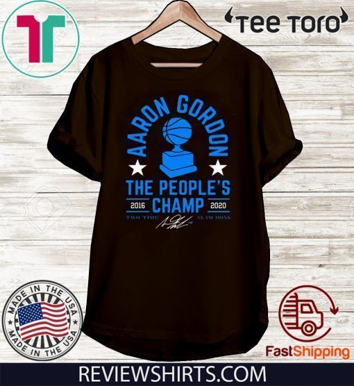 KAARON GORDON – THE PEOPLE’S CHAMP 2016 – 2020 T-SHIRT