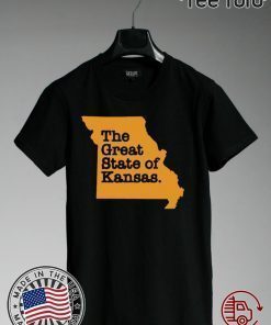 KANSAS CITY CHIEFS SHIRT - THE GREAT STATE OF KANSAS 2020 T-SHIRT