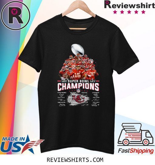 Kansas City Chiefs Super Bowl Champions Players Signatures Shirt