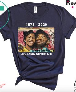 Kobe Bryant 1978 2020 Rest In Peace Legends Never Die Shirt