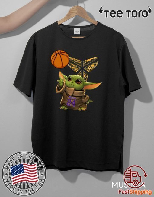 Kobe Bryant Baby Yoda Black Mamba Basketball Official T-Shirt