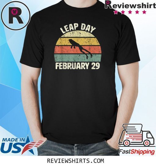Leap Day Birthday February 29 Cool Retro Style Shirt