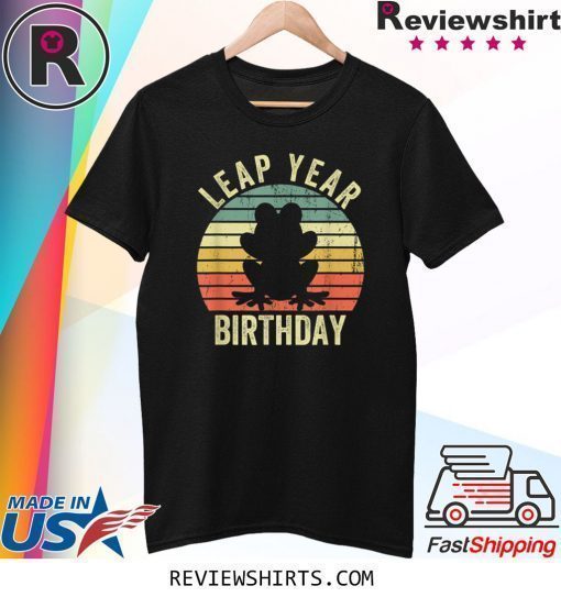 Leap Year Birthday Vintage February 29 Leap Day Frog T-Shirt