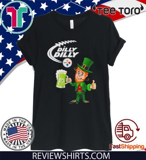 Leprechaun Dilly Dilly Pittsburgh Steelers Patrick's day 2020 T-Shirt