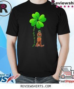 Leprechaun Irish Setter Are My Lucky Charm Clover Patrick T-Shirt