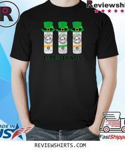 Lepreclawns Lucky Shamrock Drinking St Patricks Day Claw T-Shirt