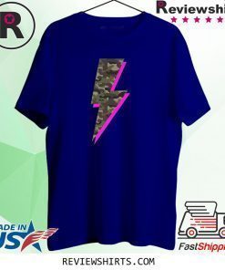 Lightning Bolt Camo Hot Pink Camouflage Shirt