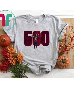 Messi Five Hundred Barcelona Shirt