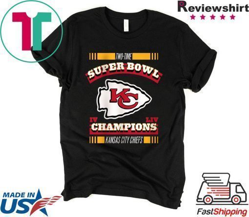 NFL Kansas City Chiefs 2-Time Super Bowl Champions Shirt