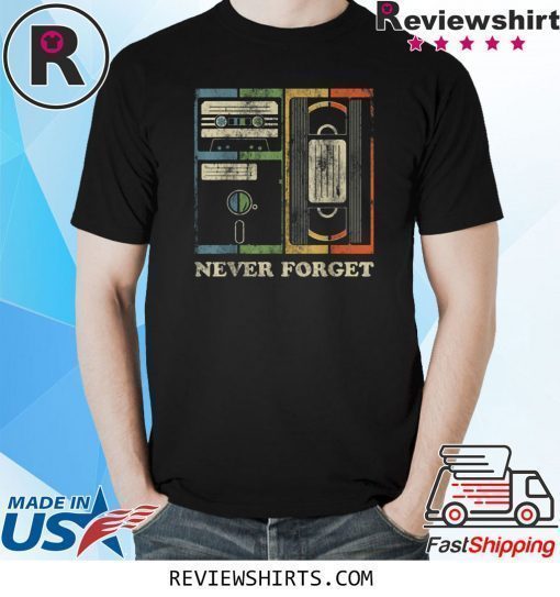 Never Forget Retro Vintage Cool 80s 90s T-Shirt