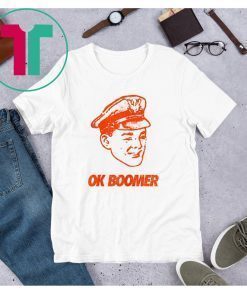 OK Boomer, Orange Grunge Police Funny Retro Vintage T-Shirt