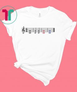 One Fifth Two Fifth Red Fifth Blue Fifth Music Teacher T-Shirt