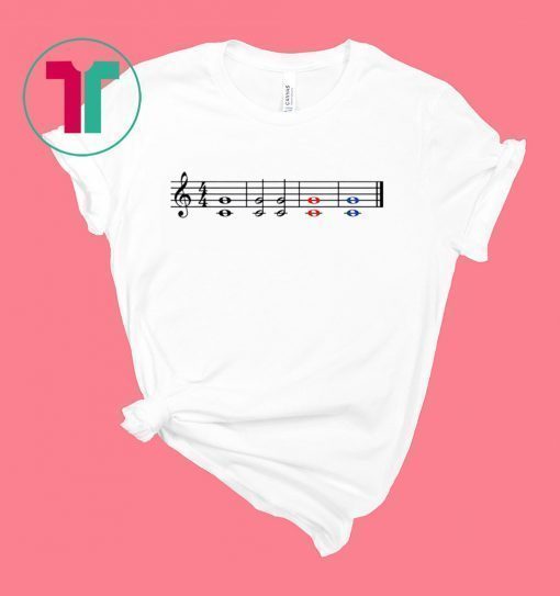 One Fifth Two Fifth Red Fifth Blue Fifth Music Teacher T-Shirt