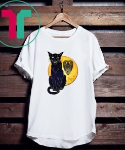 Paranormal Women's Fiction Cat and Moon Tee Shirt