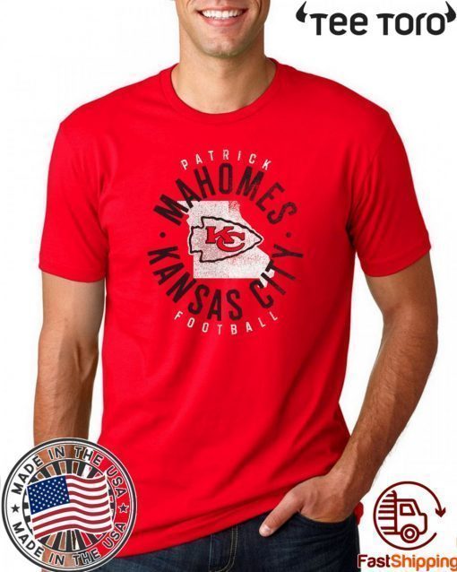 Patrick Mahomes Red Kansas City Chiefs State 2020 T-Shirt