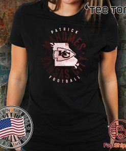 Patrick Mahomes Red Kansas City Chiefs State 2020 T-Shirt