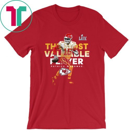 Patrick Mahomes Red Kansas City Chiefs Super Bowl LIV Champions Pick Six MVP Player Shirt